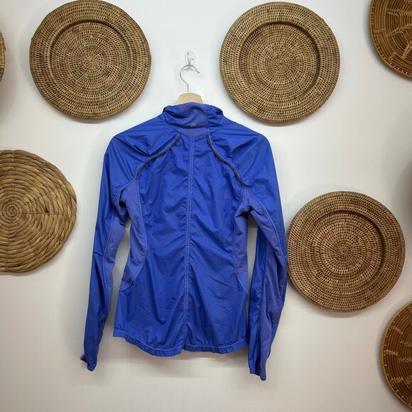 Lululemon Blue Lightweight Full Zip Up Jacket 2 Activewear Running Workout - Picture 2 of 9